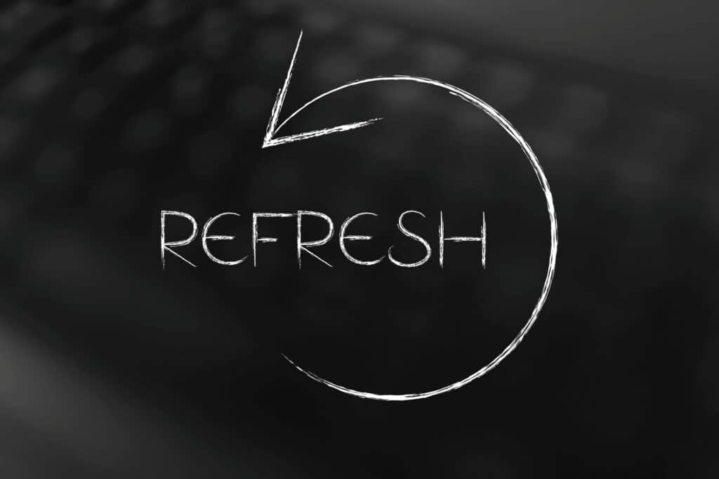 Image of the word "Refresh"
