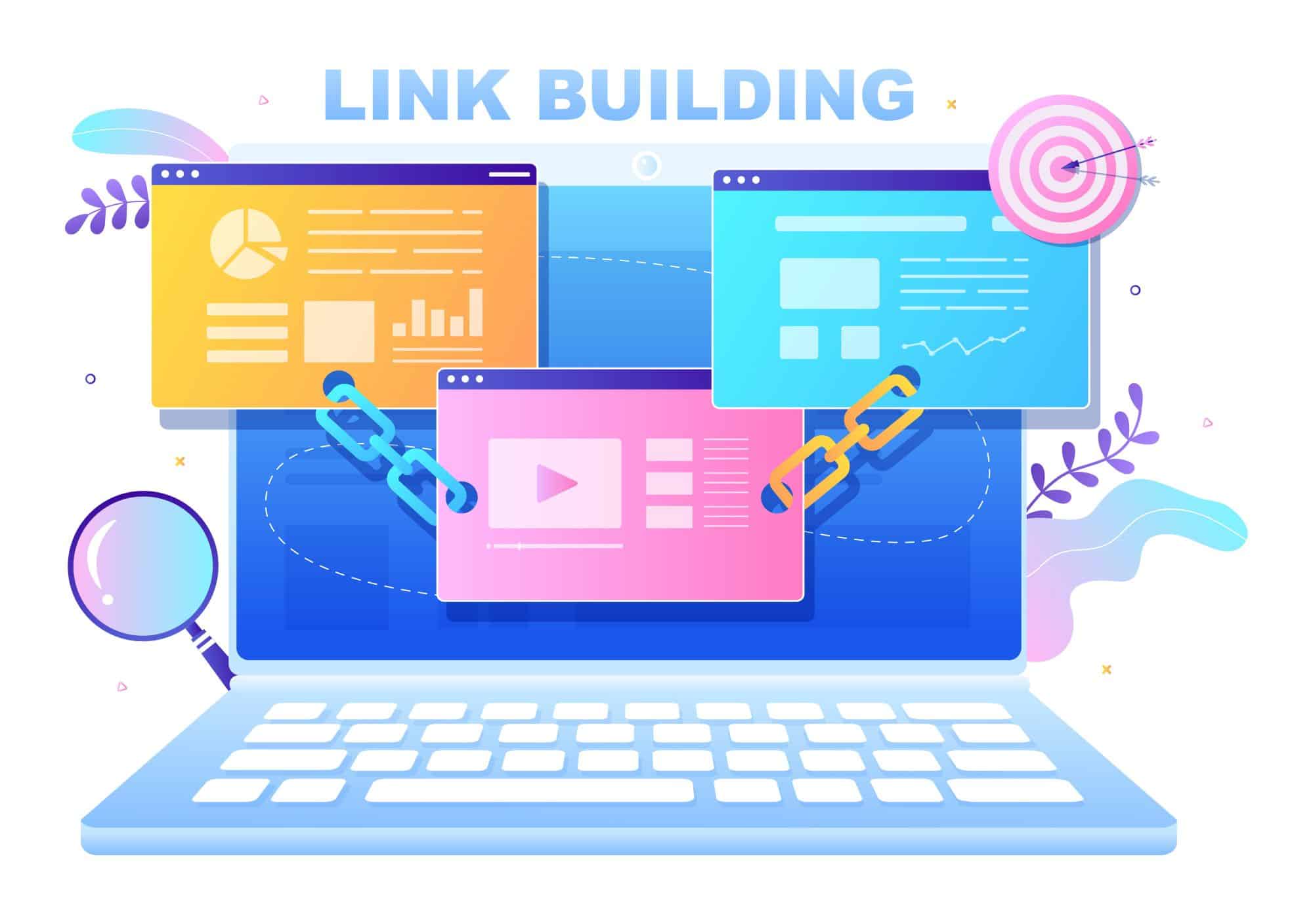 Link building on a computer