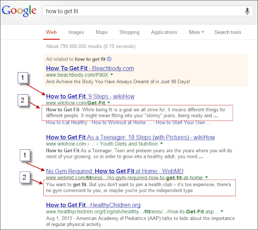 meta data google example
